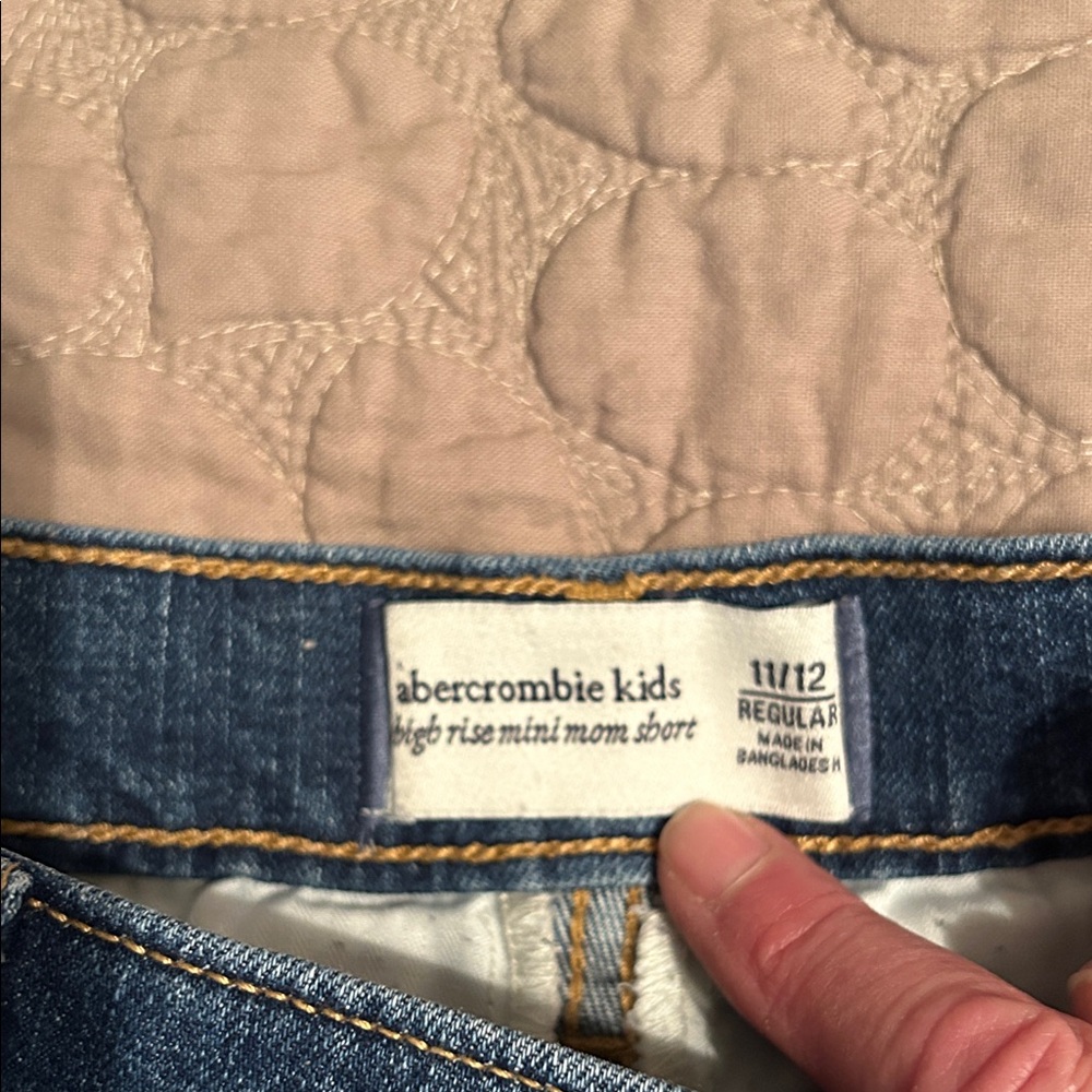Abercrombie Kids Blue High-Rise Shorts